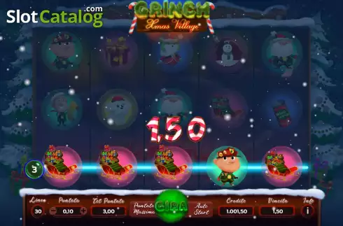Скрин4. Grinch Xmas Village слот