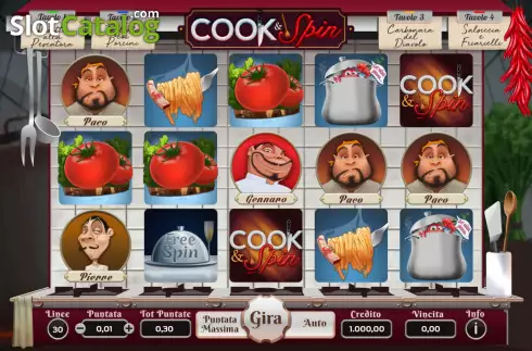 Скрин2. Cook & Spin слот