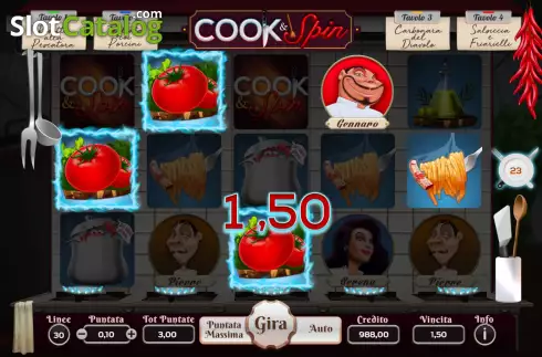 Скрин4. Cook & Spin слот