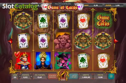 Скрин2. Game of Cards слот