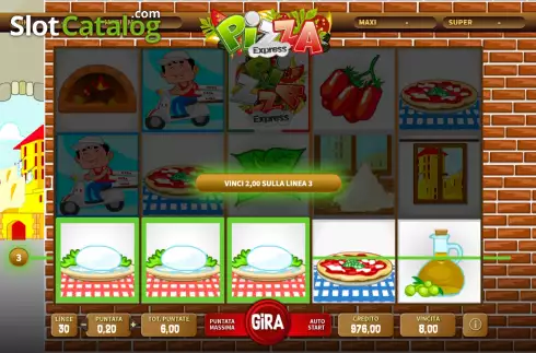 Скрин5. Pizza Express (Giocaonline) слот