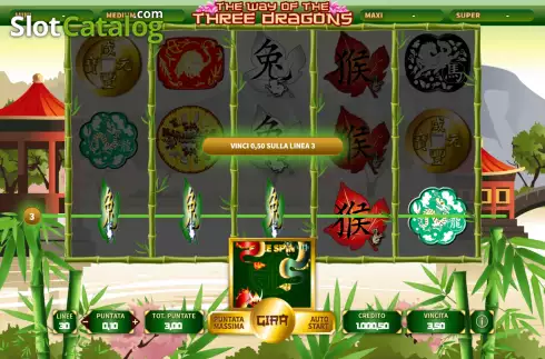 Скрин3. The Way of the Three Dragons слот