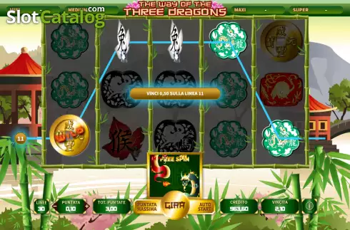 Скрин4. The Way of the Three Dragons слот