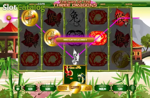 Скрин5. The Way of the Three Dragons слот
