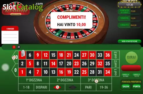 Скрин3. American Roulette (Giocaonline) слот