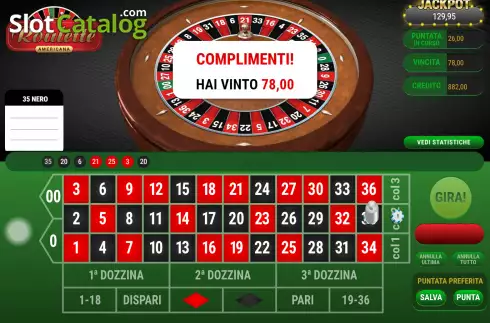 Скрин5. American Roulette (Giocaonline) слот