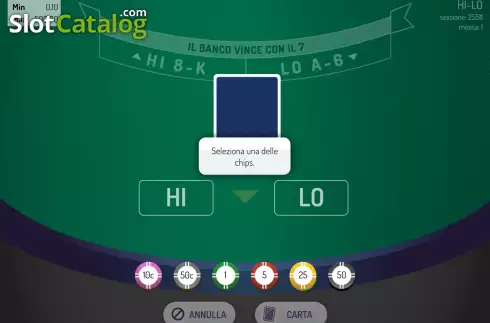 Скрин2. Hi-Lo (Giocaonline) слот