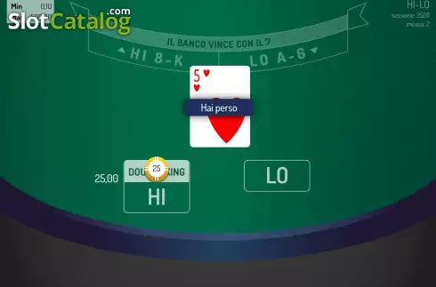 Скрин3. Hi-Lo (Giocaonline) слот