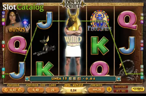 Скрин3. King of Egypt (Giocaonline) слот