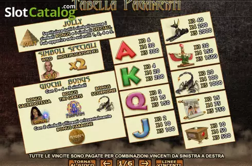 Скрин5. King of Egypt (Giocaonline) слот