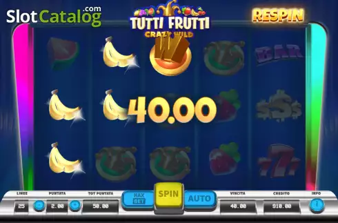 Скрин3. Tutti Frutti Crazy Wild слот