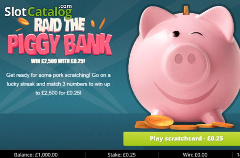 Скрин2. Raid the Piggy Bank слот