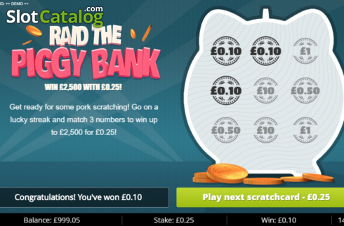 Скрин6. Raid the Piggy Bank слот