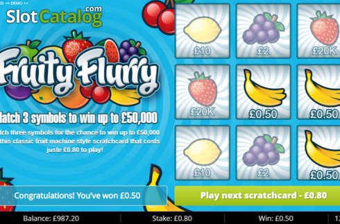 Скрин5. Fruity Flurry слот
