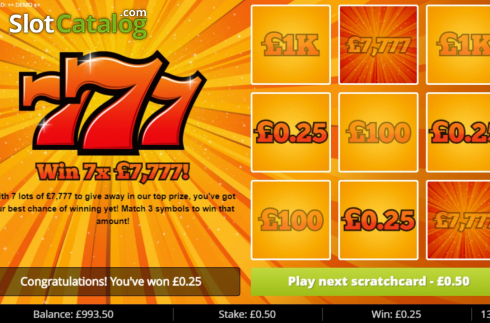 Скрин6. 777 (G.Games) слот