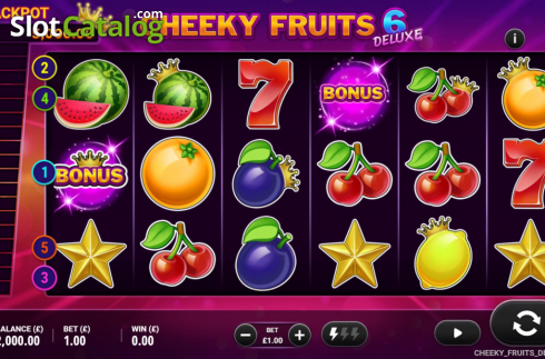 Скрин2. Cheeky Fruits 6 Deluxe слот