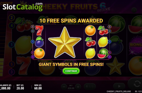 Скрин3. Cheeky Fruits 6 Deluxe слот