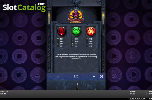 Скрин8. Elite of Evil - Portal of Gold слот