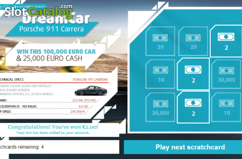 Скрин3. Dream Car Porsche слот