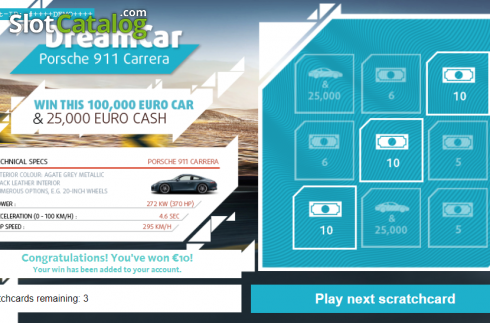 Скрин4. Dream Car Porsche слот
