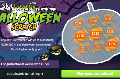 Скрин3. Halloween Scratch слот
