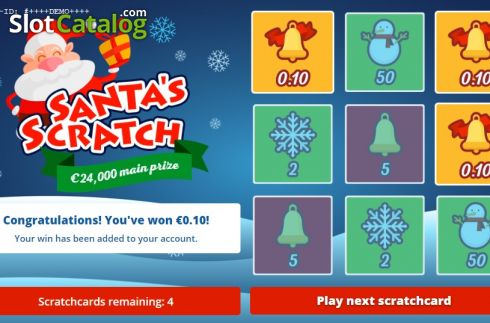 Скрин3. Santa's Scratch слот
