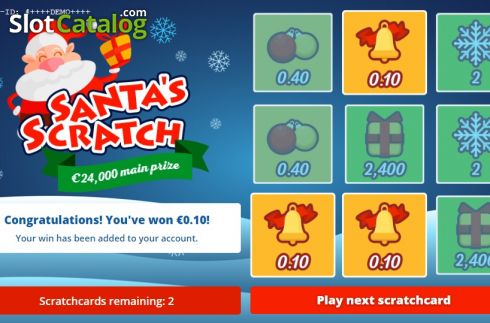 Скрин4. Santa's Scratch слот