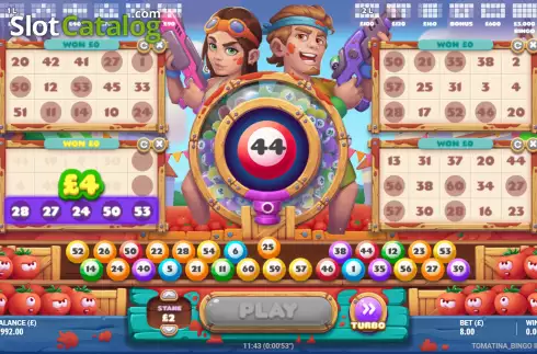 Скрин3. Tomatina Bingo слот