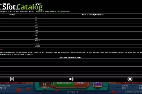 Скрин5. Tomatina Bingo слот