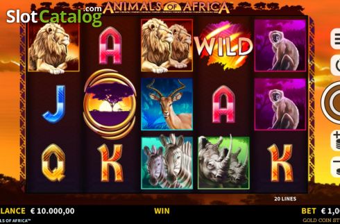 Скрин3. Animals of Africa слот