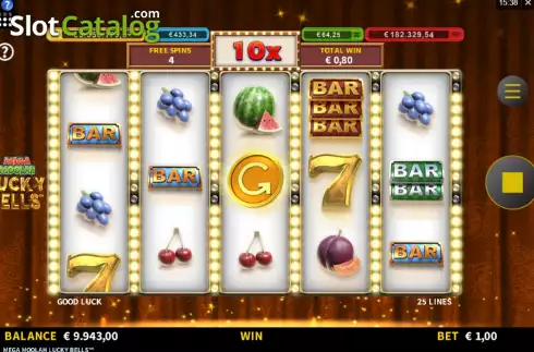 Скрин9. Mega Moolah Lucky Bells слот