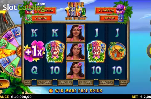 Скрин3. Triple Tiki Super Free Spins слот