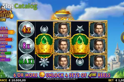 Скрин3. Knights Shield Link&Win 4Tune слот