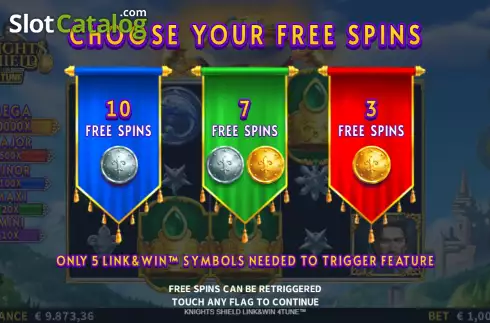 Скрин7. Knights Shield Link&Win 4Tune слот