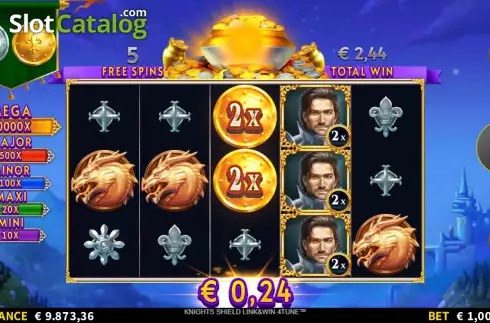 Скрин8. Knights Shield Link&Win 4Tune слот
