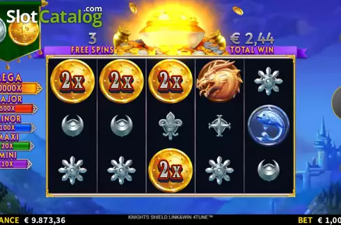 Скрин9. Knights Shield Link&Win 4Tune слот