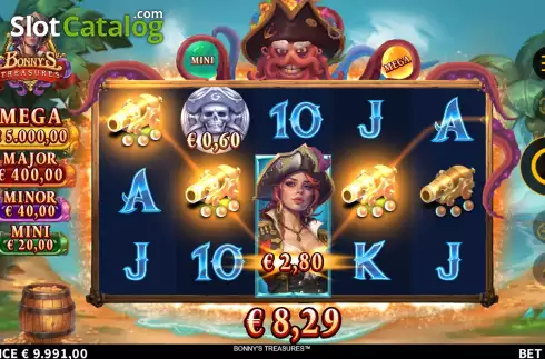 Скрин5. Bonny's Treasures слот
