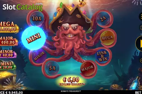Скрин8. Bonny's Treasures слот