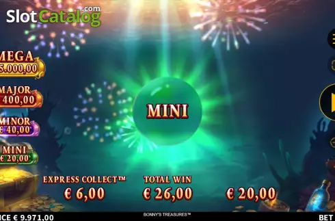 Скрин9. Bonny's Treasures слот