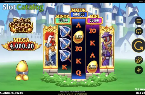 Скрин2. Knights of the Golden Egg слот