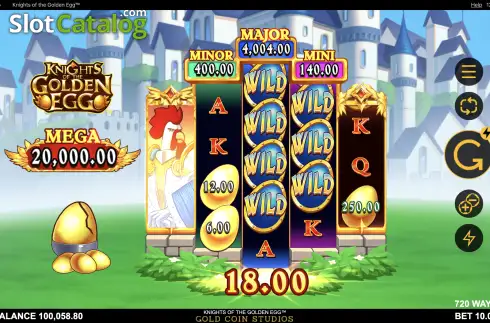Скрин5. Knights of the Golden Egg слот