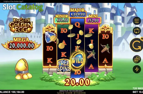 Скрин6. Knights of the Golden Egg слот