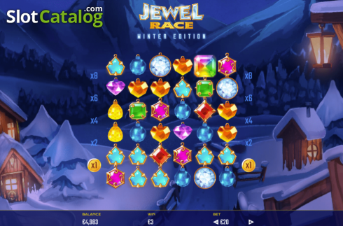 Скрин2. Jewel Race Winter Edition слот