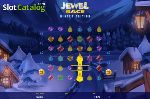 Скрин3. Jewel Race Winter Edition слот