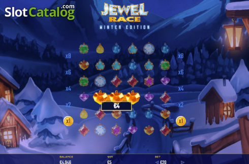 Скрин7. Jewel Race Winter Edition слот