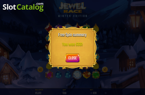 Скрин9. Jewel Race Winter Edition слот