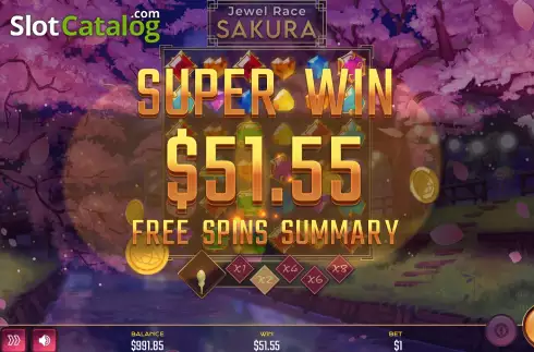 Скрин7. Jewel Race Sakura слот