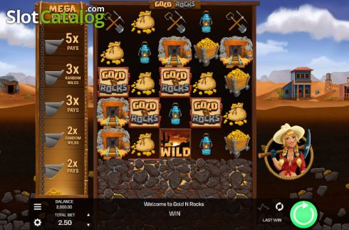 Скрин2. Gold 'N' Rocks слот