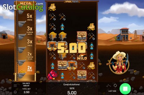 Скрин4. Gold 'N' Rocks слот
