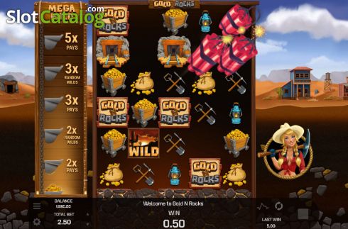 Скрин5. Gold 'N' Rocks слот